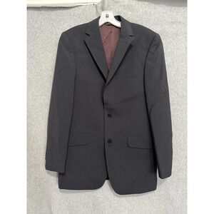 Sarar Suit Jacket Mens 38R Gray 100% Wool Super 110s Formal Business Classic